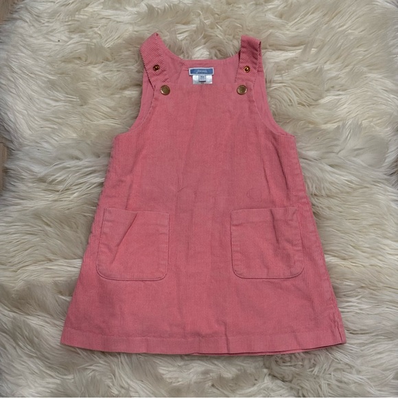 Jacadi Pink Corduroy Jumper Dress 36M - Picture 1 of 5